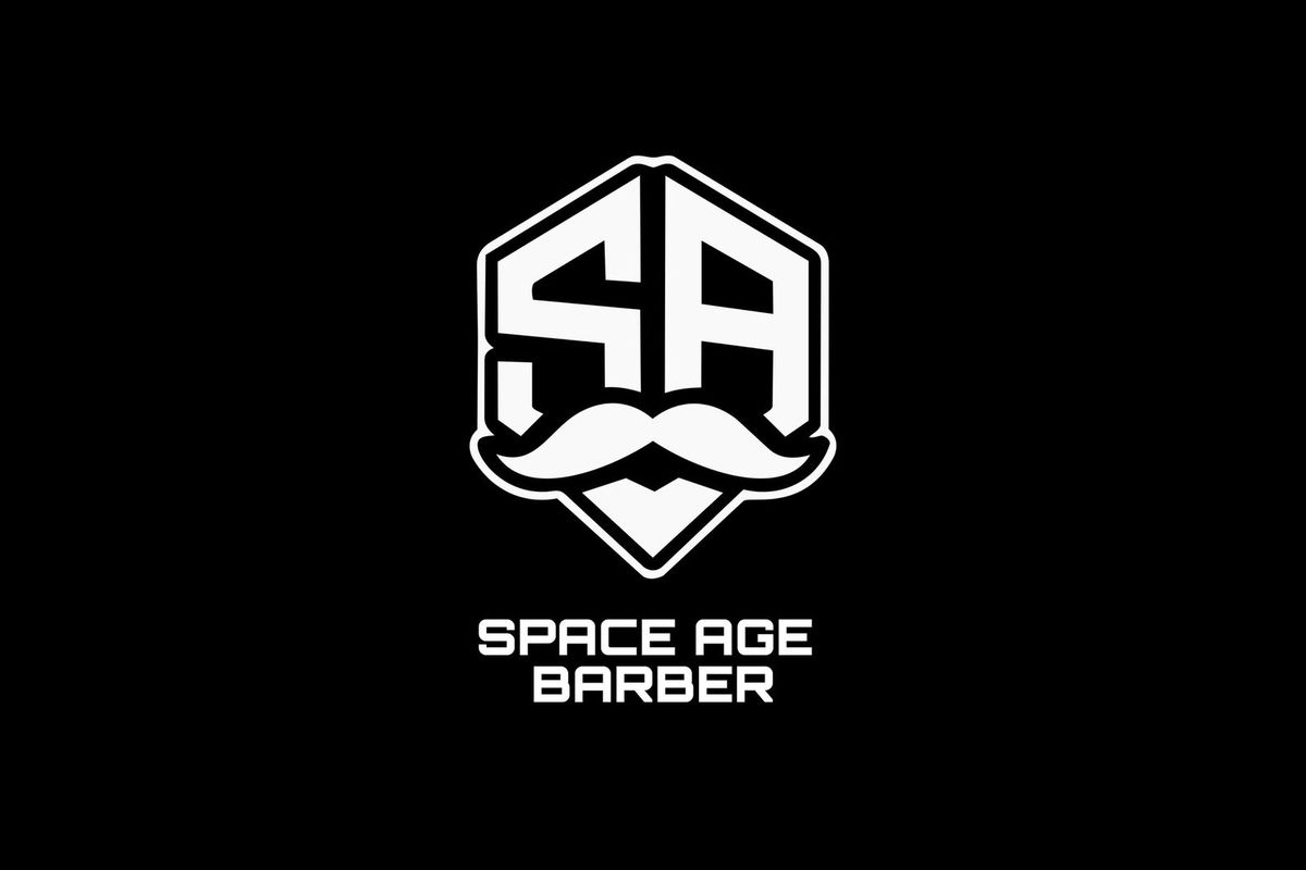 Space Age Barber logo